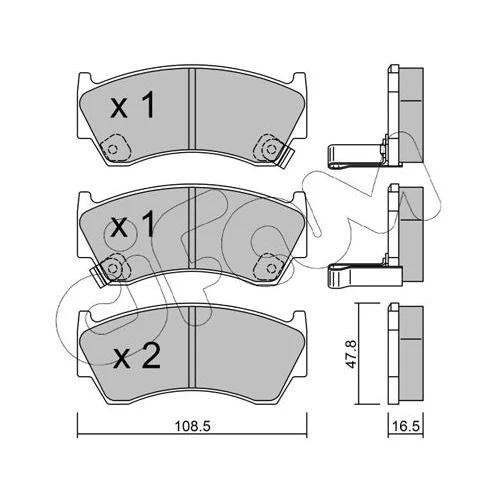 BRAKE PADS FOR DISC BRAKES - 0