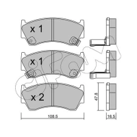 Brake pads for disc brakes