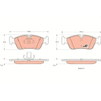 Brake pads for disc brakes