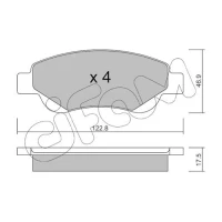 Brake pads for disc brakes