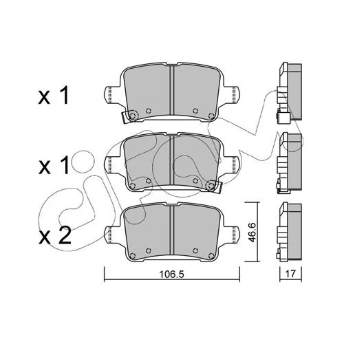 BRAKE PADS FOR DISC BRAKES - 0