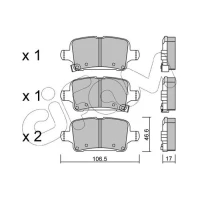 Brake pads for disc brakes