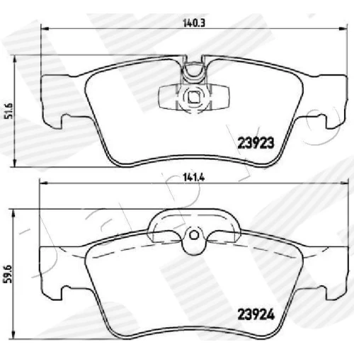 BRAKE PADS FOR DISC BRAKES - 1