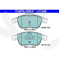 Brake pads for disc brakes