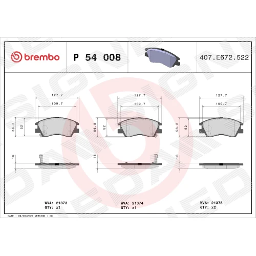 BRAKE PADS FOR DISC BRAKES - 0