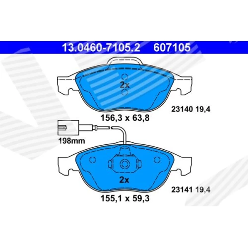 BRAKE PADS FOR DISC BRAKES - 0