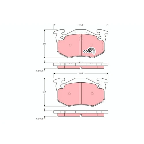 BRAKE PADS FOR DISC BRAKES - 0