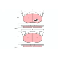 Brake pads for disc brakes