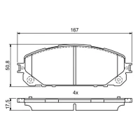 Brake pads for disc brakes