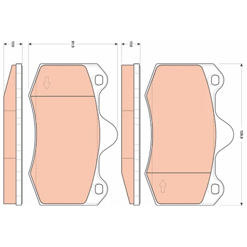 BRAKE PADS FOR DISC BRAKES - 0