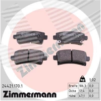 Brake pads for disc brakes