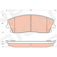 Brake pads for disc brakes