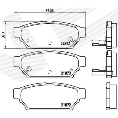 BRAKE PADS FOR DISC BRAKES - 0