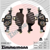 Brake pads for disc brakes