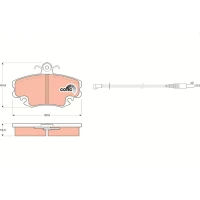 Brake pads for disc brakes