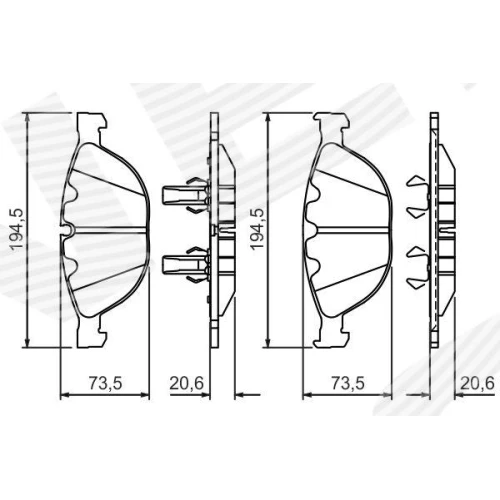 BRAKE PADS FOR DISC BRAKES - 6