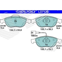 Brake pads for disc brakes