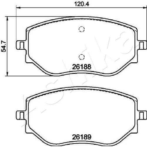 BRAKE PADS FOR DISC BRAKES - 0