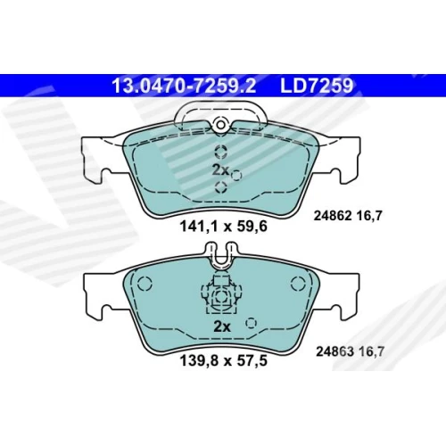 BRAKE PADS FOR DISC BRAKES - 0