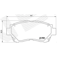 Brake pads for disc brakes