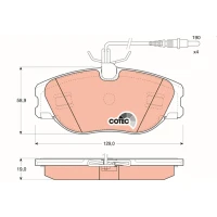 Brake pads for disc brakes