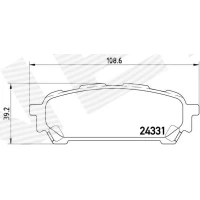 Brake pads for disc brakes