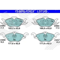 Brake pads for disc brakes