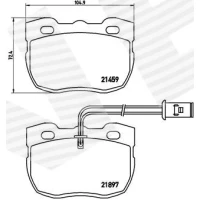 Brake pads for disc brakes