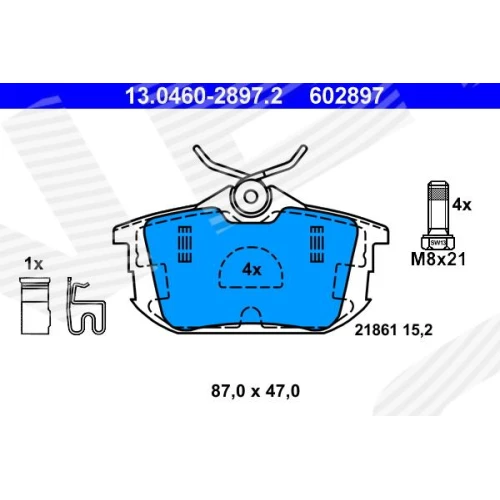 BRAKE PADS FOR DISC BRAKES - 0