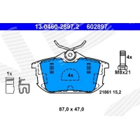 Brake pads for disc brakes