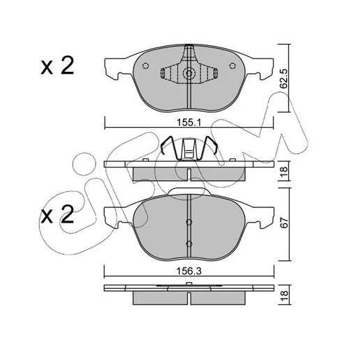 BRAKE PADS FOR DISC BRAKES - 0