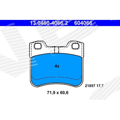 BRAKE PADS FOR DISC BRAKES - 0