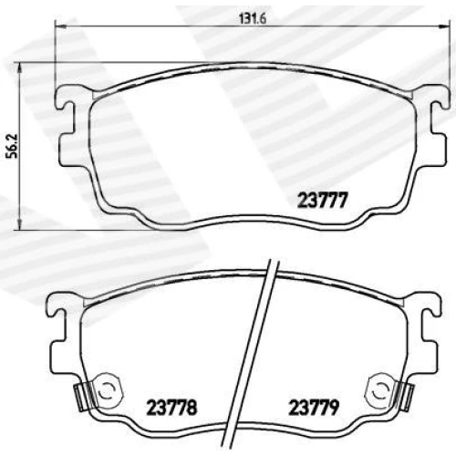 BRAKE PADS FOR DISC BRAKES - 0