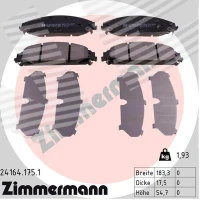 Brake pads for disc brakes