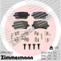 Brake pads for disc brakes