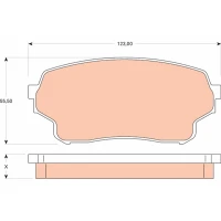 Brake pads for disc brakes