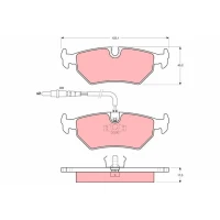 Brake pads for disc brakes