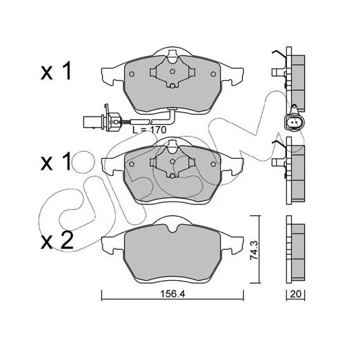 BRAKE PADS FOR DISC BRAKES - 0