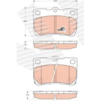 Brake pads for disc brakes