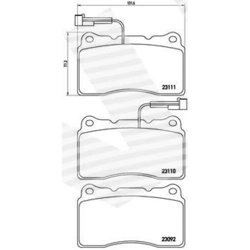 BRAKE PADS FOR DISC BRAKES - 0