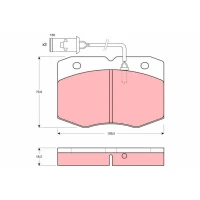 Brake pads for disc brakes