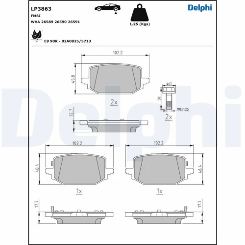 BRAKE PADS FOR DISC BRAKES - 0