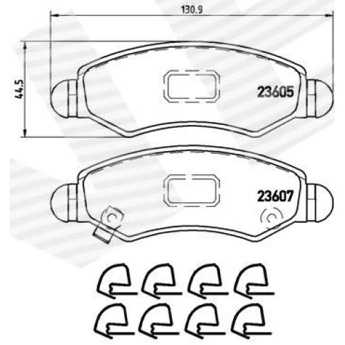 BRAKE PADS FOR DISC BRAKES - 0