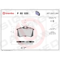 Brake pads for disc brakes