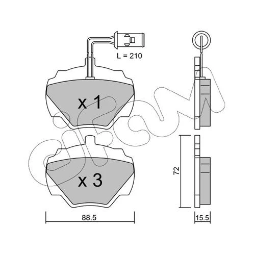 BRAKE PADS FOR DISC BRAKES - 0