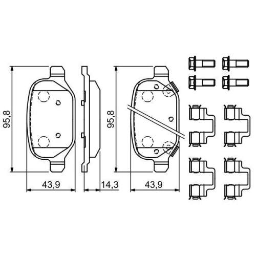 BRAKE PADS FOR DISC BRAKES - 6