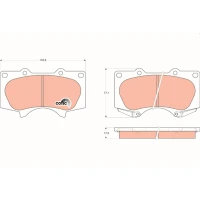 Brake pads for disc brakes