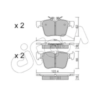 Brake pads for disc brakes