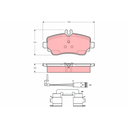 BRAKE PADS FOR DISC BRAKES - 0