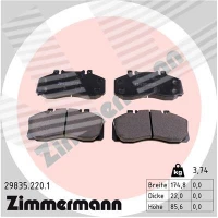 Brake pads for disc brakes